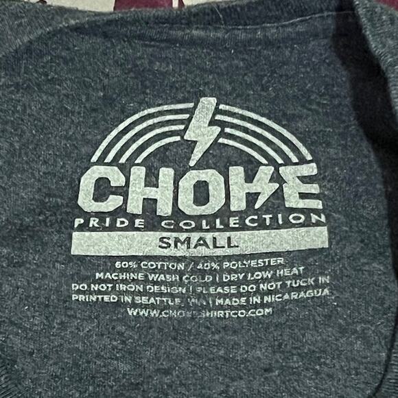 Choke Co Pride Collection (S) Emerald City Wizard of Oz Rainbow Brick Road Tee - Picture 4 of 9